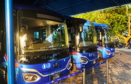MTCC transported the EV-buses to Vilimale' sometime during Thursday midnight-- Photo: MTCC