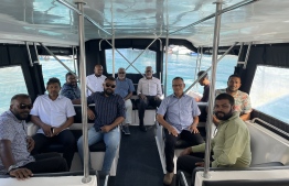 Leaders of the opposition PPM-PNC coalition visiting the jailed former President Abdulla Yameen, on 18th January 2023. PHOTO: PPM