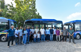 RTL EV Bus Service inauguration at Villimalé in January -- Photo: Fayaaz Moosa