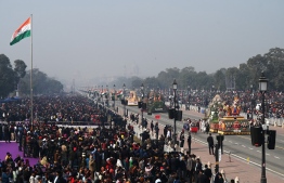 Spectators gather to watch the full dress rehearsal for the upcoming Republic Day parade, in New Delhi on January 23, 2023 -- Photo: Money Sharma/ AFP