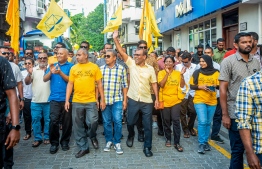 (FILE) Mohamed Nasheed on January 27, 2023, the day before MDP's primary election: while Nasheed says he accepts the primary election's results, he has decided to start a new political movement within MDP -- Photo: Fayaz Moosa / Mihaaru