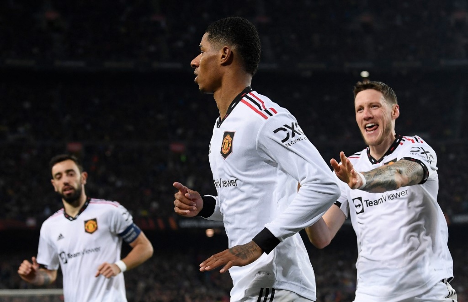 ރަޝްފޯޑް (މ) ޔުނައިޓެޑަށް އެއްވަރު ކޮށްދިން ލަނޑު ޖެހުމަށް ފަހު.-- ފޮޓޯ: އޭއެފްޕީ