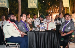 Scout leaders attending the ceremony to inaugurate APR workshops in Maldives -- Photo: Fayaz Moosa / Mihaaru