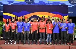 The Maldives national female volleyball team secured a silver-medal win at this year's Four Nations Cup-- Photo: Nishan Ali | Mihaaru