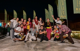 Participants in their traditional attire for the closing-international night of the workshop -- Photo: The Scout Association of Maldives
