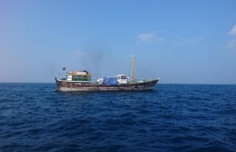 The AM MSV Maria Sinthathiyarai Riyana was fined by EPA with over MVR 3 million following its capsizing on Thilafushi reef--