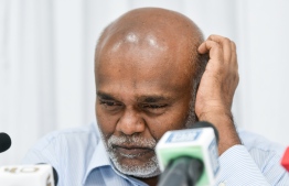 Former Attorney General Dr. Mohamed Munavvaru; he has withdrawn from running for presidency claiming inappropriate timing-- Photo: Nishan Ali | Mihaaru