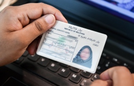 A national identity card issued in the Maldives; the government is currently testing digital cards which will omit the need for physical ID cards-- Photo: Fayaz Moosa/Mihaaru