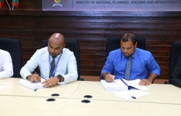 Ministry of National Planning, Housing, and Infrastructure contracted SJ Construction for the design and build of a 10-storey housing tower in Lhaviyani atoll Kurendhoo-- Photo: Ministry of National Planning