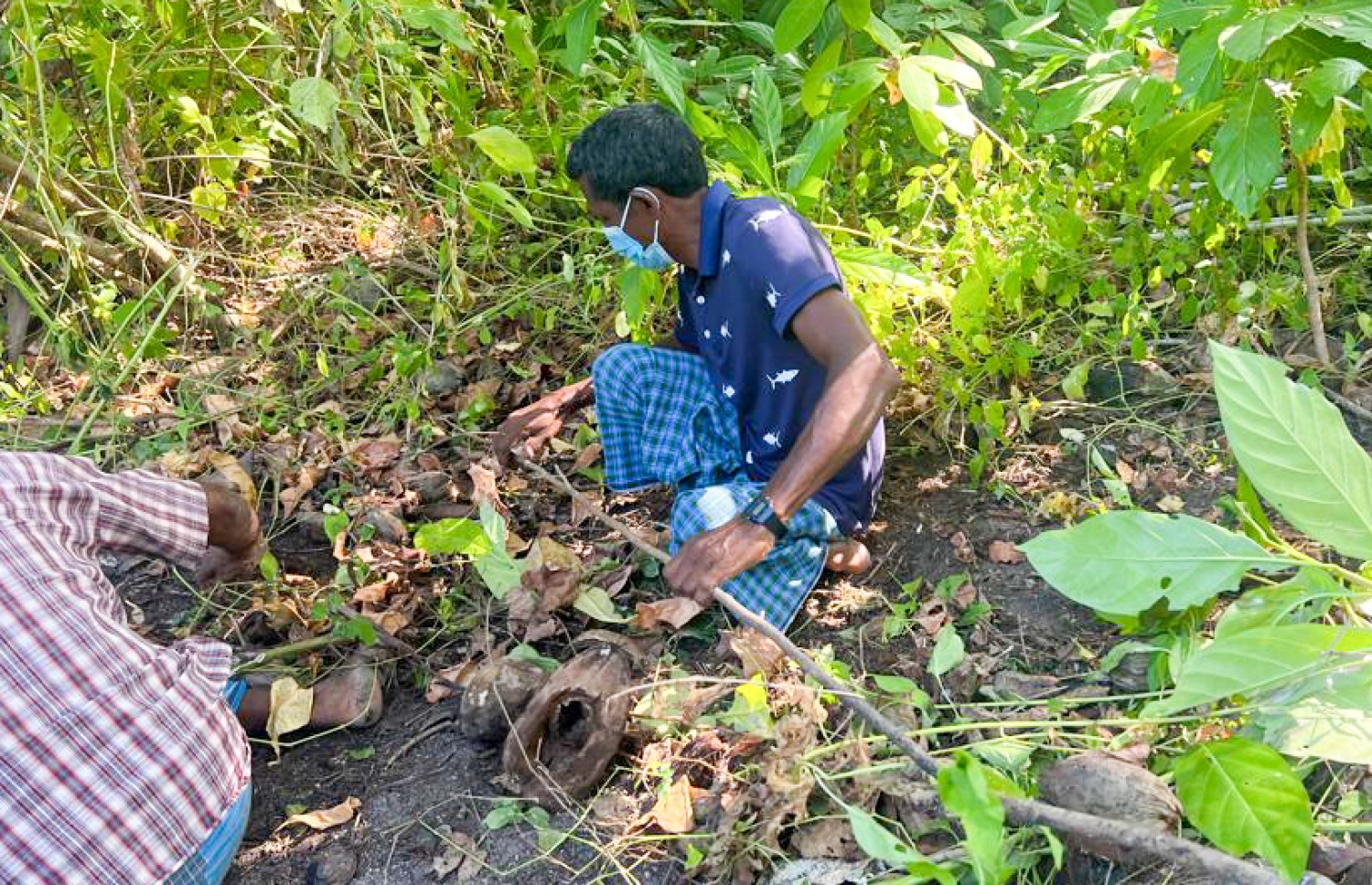 މަންދޫގެ ސަހަރާ ސަރަހައްދު ސާފުކުރުމުގެ މަސައްކަތުގައި ޔޫސުފް ބައިވެރިވަނީ. -- ފޮޓޯ | މިހާރު