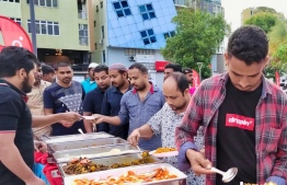 The first community iftar session hosted by Ooredoo under 'Gift' Campaign; Ooredoo Maldives will host similar community iftar programs every Friday during Ramadan this year-- Photo: Ooredoo Maldives