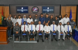 The recently held annual general meeting of the Badminton Association of Maldives; the association announces an annual budget of MVR 18 million-- Photo: Badminton Association