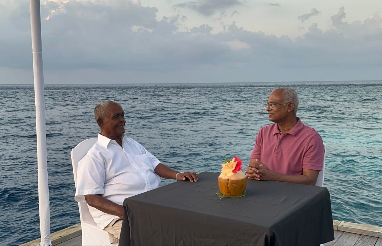 ރައީސް އިބްރާހިމް މުހައްމަދު ސޯލިހާއި އުއްޗު މިއަދު ޗަމްޕާ ގިރީގައި.