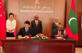 The Maldives government contracted Chinese International Development Corporation Agency for the development of four regional hospitals that were previously contracted to an Indian company-- Photo: Ministry of Foreign Affairs