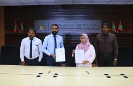 Maldives government contracts Road Development Corporation (RDC) to develop the roads in Haa Alifu Ihavandhoo-- Photo: Ministry of National Planning, Housing, and Infrastructure