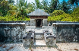 "Matheerahfulhu" heritage site in the uninhabited island of H.A. Matheerah. PHOTO: SAAJIN'S TEAM