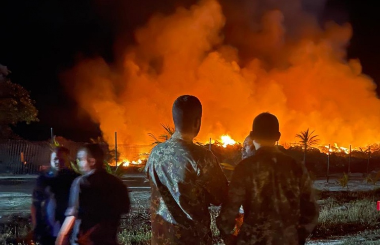 އައްޑޫގައި ރޯވި އަލިފާންގަނޑު ކޮންޓްރޯލްކޮށްފި