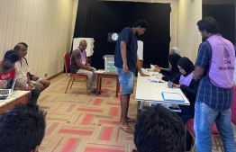 Polling station set up in Kaafu atoll Guraidhoo: Two ballot boxes have been set up in Guraidhoo and Maafushi, one in Gulhi and Malé