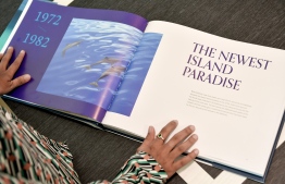Inside the book "Maldivian Resort Architecture - 50 Years of Island Resorts" -- Photo: Nishan Ali