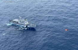 MNDF Coast Guard rescues people who who boarded M Savaaree en-route to Vaavu atoll from Malé -- Photo: MNDF
