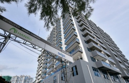 K-Park Residences; the local agent of the project Hanbo Company Limited lodged a complaint with Urbanco alleging unverified transactions in the sale of apartments-- Photo: Fayaz Moosa | Mihaaru