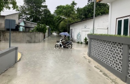 Floods in Feydhoo, Addu City: In addition to Feydhoo, several houses and agricultural lands in Hithadhoo have also been damaged -- Photo: Ibrahim Rasheed| Facebook