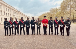 Officers of MNDF in the UK for the coronation of King Charles III: This is the first time MNDF has participated in such a ceremony -- Photo:MNDF