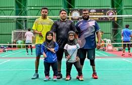 The Maldives paralympic badminton team departs for Thailand to take part in the upcoming International Para-Badminton Tournament-- Photo: Fayaz Moosa/Mihaaru