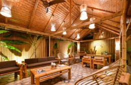 Ecoboo's reception area: bamboo has been incorporated in the interior design -- Photo: Fayaaz Moosa