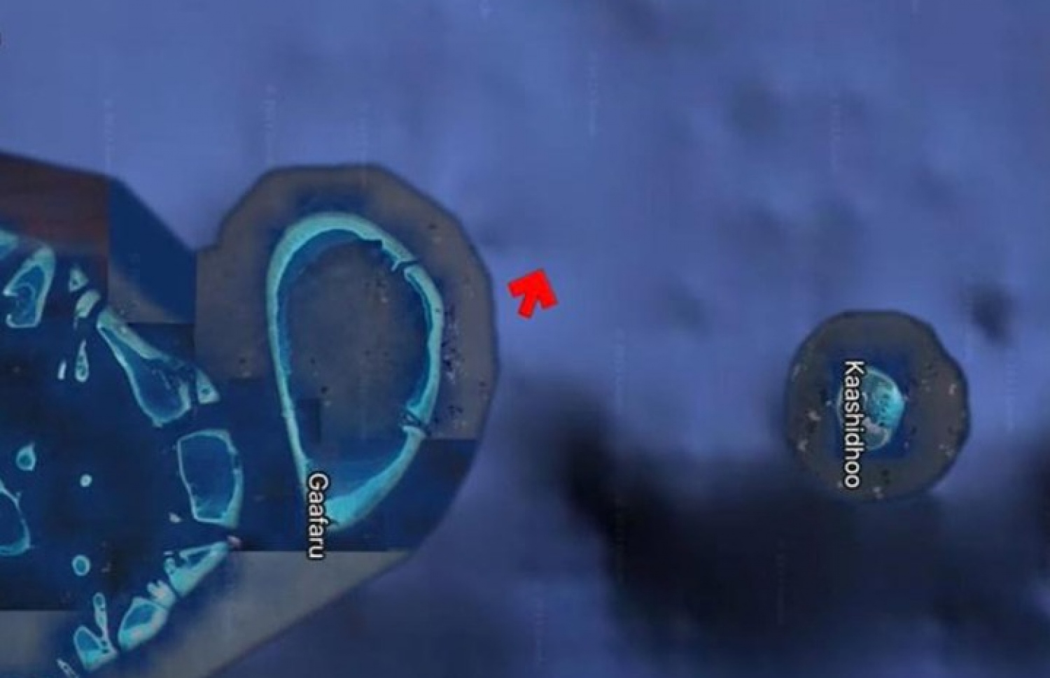 ދޯނި އެންމެ ފަހުން ލޮކޭޓް ކުރެވިފައިވާ ސަރަހައްދު.