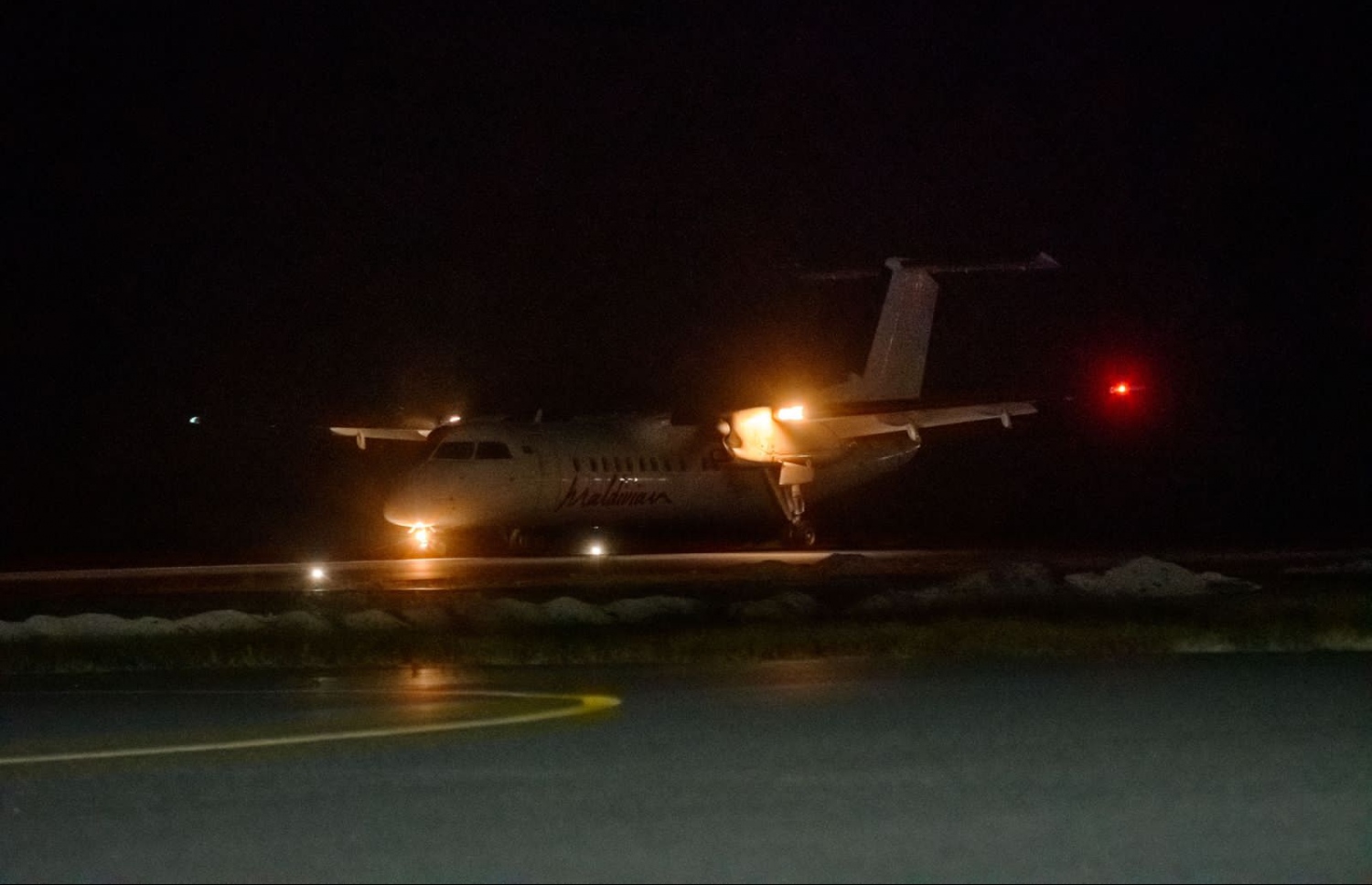 ނައިޓް ލޭންޑިން ސިސްޓަމް ޓެސްޓުކުރުމަށް ފްލައިޓް ޖައްސަނީ. -- ފޮޓޯ: އާރްސީއެލް