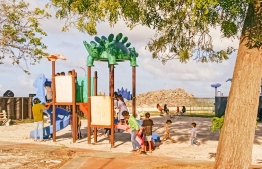 Fenfushi Zuvaanunge Dhirun develops pre-school park in Alifu Dhaalu Fenfushi through BML Community Fund program-- Photo: BML