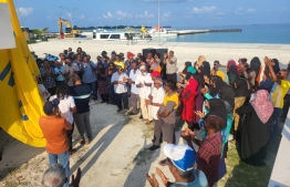MDP members participating in a flag hoisting event held by the party --