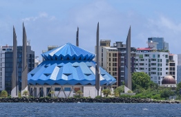 King Salman Mosque in Malé, the capital of Maldives --