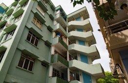 The apartment buildings developed under the Sinamale' Social Housing project during former president Maumoon Abdul Gayoom's administration--