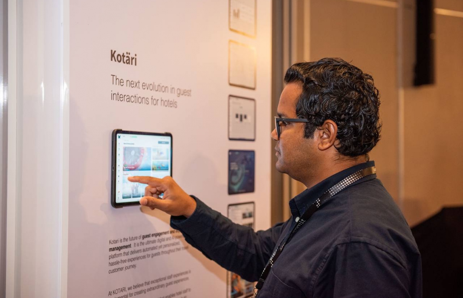 ކެއިރެޓްސޫގެ "ކޮޓާރި" އެޕްގެ އިންޓަފޭސް ބައިވެރިއަކު ބަލާލަނީ. -- ފޮޓޯ: ކެއިރެޓްސޫ