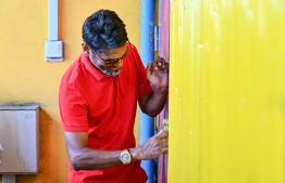Former STO Managing Director Husen Amr, who is now the new lessee of the property where MDP's main campaign hub operated-- Photo: Fayaz Moosa | Mihaaru