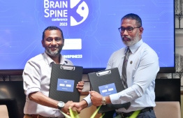 Villa Nautica signs on as the Venue Partner for ADK Hospital's Brain and Spine Conference 2023 scheduled for October-- Photo: Fayaz Moosa | Mihaaru