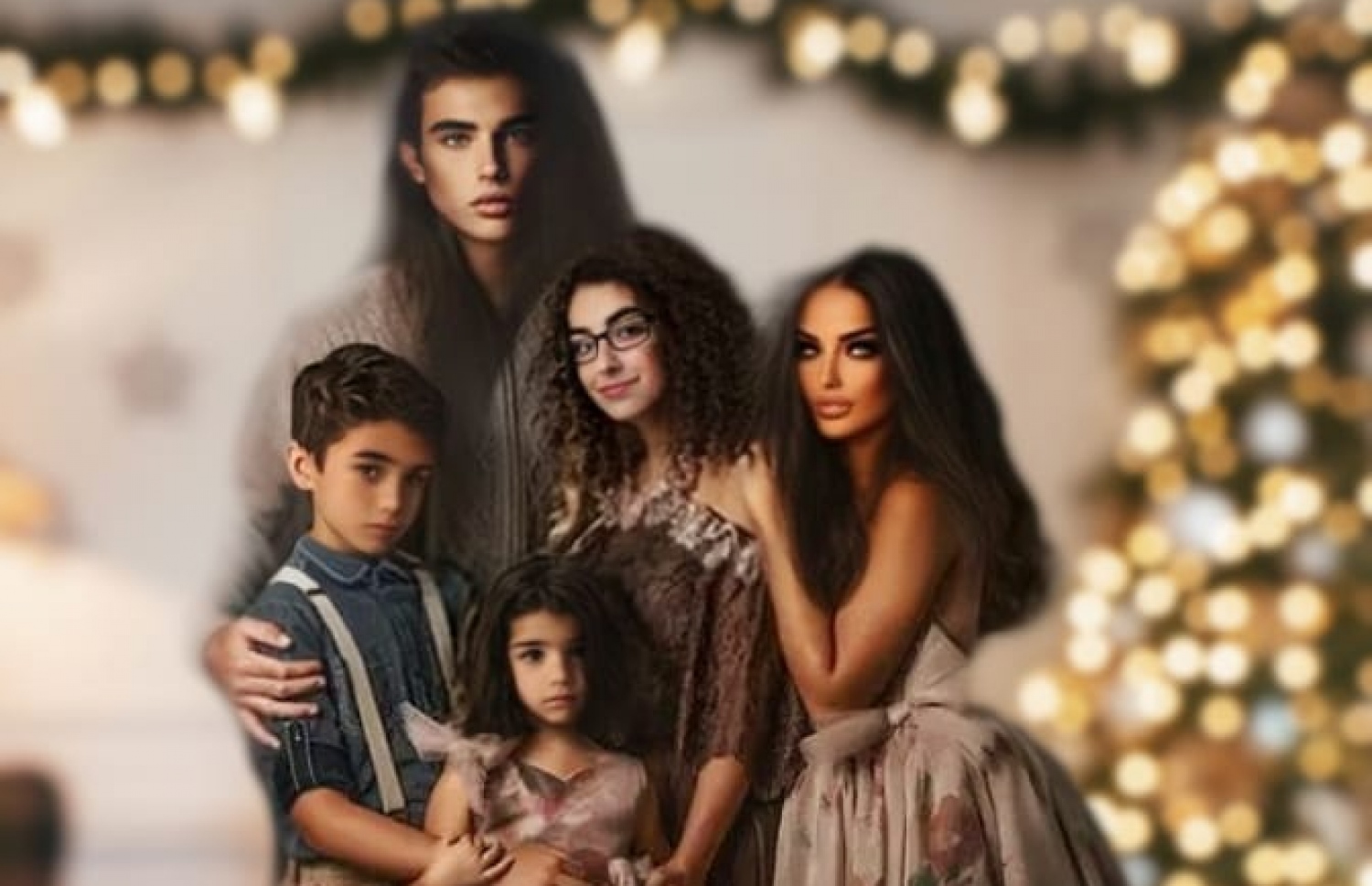 އޭއައި އިން ޖެނެރޭޓުކޮށްފައިވާ ފޮޓޯއެއް: ރޮސާނާ އާއި އެރެންގެ ވާޗުއަލް އާއިލާ