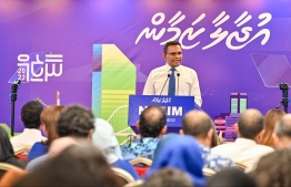 Mohamed Nazim, who announced his run for presidency in 2023, announces campaign manifesto focusing on nine major areas-- Photo: Nishan Ali | Mihaaru