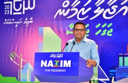 MNP leader and Dhangethi MP Mohamed Nazim; according to him, the parliament committees on finance and state accountability should be headed by the opposition-- Photo: MNP