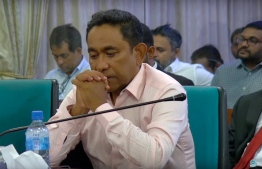 Former President Abdulla Yameen during a previous hearing at the High Court: A hearing has been scheduled for Wednesday