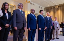 During the ceremony held to officially inaugurate the new Maldives Embassy in the US. The new embassy is located in US capital, Washington D.C.-- Photo: US Department of State