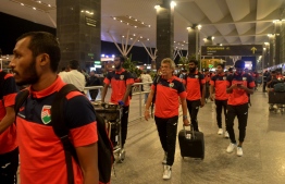 After enduring a 40-hour transit in Colombo, the team arrived in Bangalore last night -- Photo: FAM