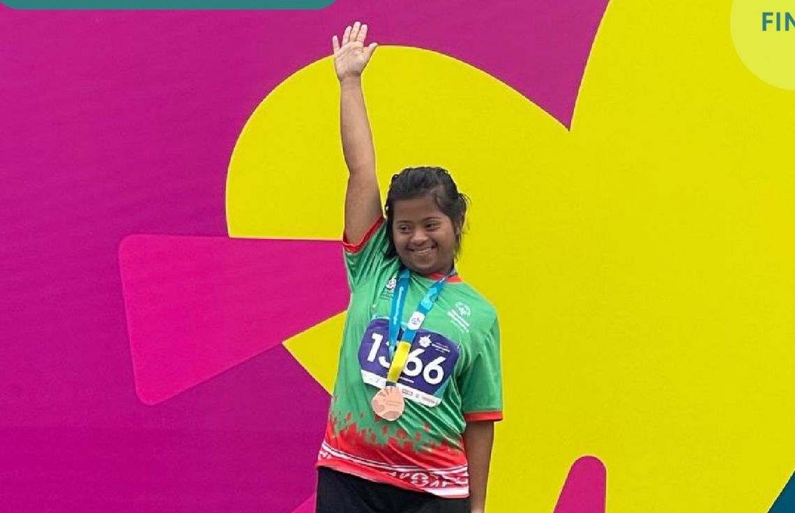 Special olympics world games in zana bronze medal haodhaifi mihaaru