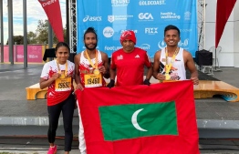 Shamha (Far Left), Yoosuf (Left) along with Nasrulla (Right) and Irufan (Far Right)--