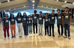 Young athletes of Naseer Sports Academy before leaving for the training camp in Sri Lanka: The athletes will be spending a month in Sri Lanka for their training.