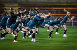 Ireland's players participate in a training session at Leichhardt Oval in Sydney on July 19, 2023, ahead of the Women's World Cup football tournament. -- Photo:  David Gray / AFP