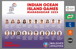 The Maldivian team for 2023 IOIG Athletics Maldives