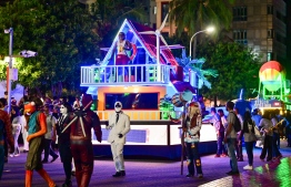 STELCO's float, which took part in this year's Independence Day float procession -- Photo: Nishan Ali / Mihaaru